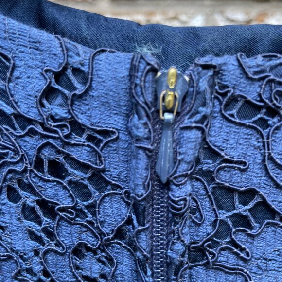 Blue Lace Bodycon Dress - Vintage - Picture 6 of 14